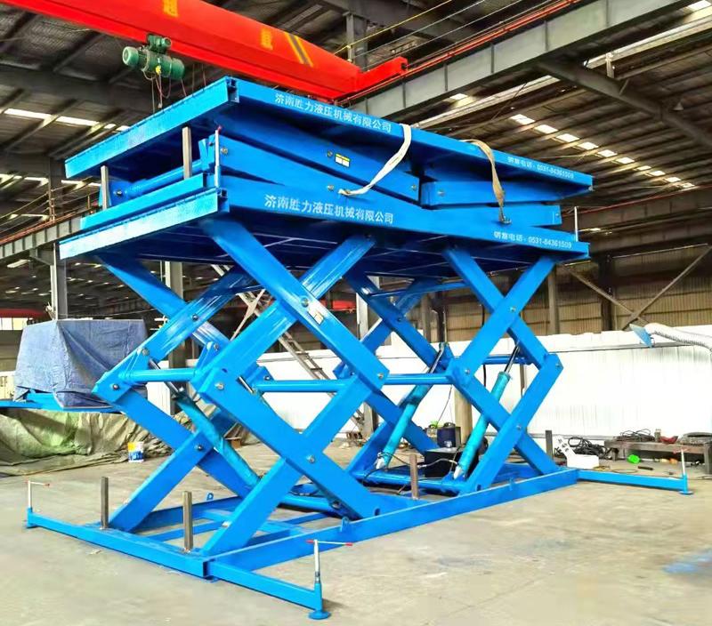 2臺(tái)固定剪叉式升降平臺(tái)調(diào)試完畢！